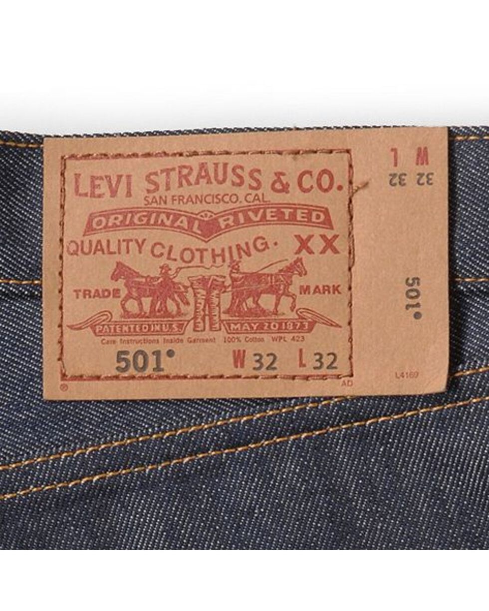 Levi's 501 Jeans New Viking Purple Button Fly Straight Leg Shrink to Fit Raw